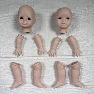 1998 C.K. Lloyd Ben Baby Maggie Bisque Porcelain Doll Parts Lot 10pc
